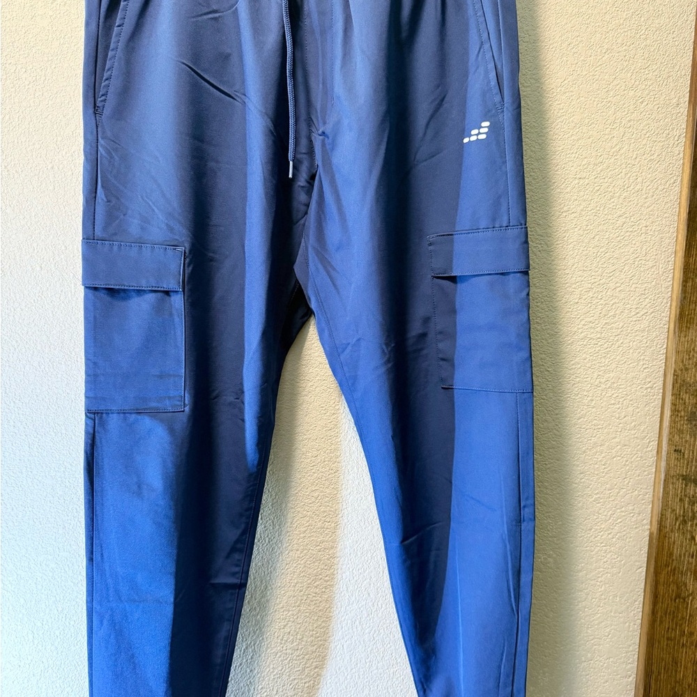 BCG Men's Navy Cargo Jogger Pants